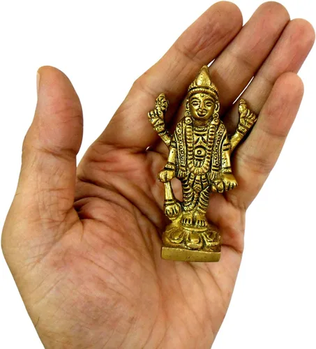Vista 13 de Craftsofindia® Panchmukhi Hanuman - Estatua pequeña de latón, decoración divina, escultura hindú hecha a mano de 2.5 pulgadas para el altar