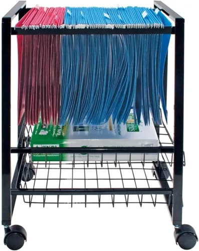 Vista 5 de AVT34075 - Carro de archivos móvil Advantus con cestas deslizantes