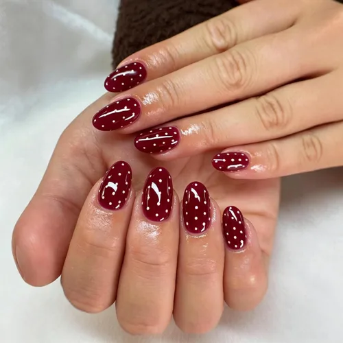 Vista 10 de Uñas postizas medianas a presión, color marrón, 24 unidades Color-3Color-3)