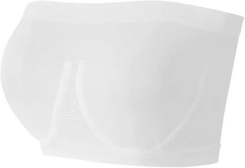Vista 4 de Sujetador sin tirantes para mujer y mujer, brasier bandeau acolchado, sin tirantes, brasier sin costuras, brasier bandeau con parte superior, 3