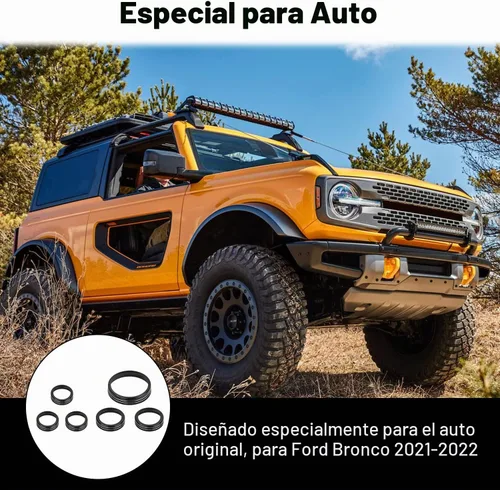 Vista 5 de JWWY Pomo para interruptor de faros delanteros de aire acondicionado, tracción 4WD, cubierta de perilla para interruptor de engranajes para Ford