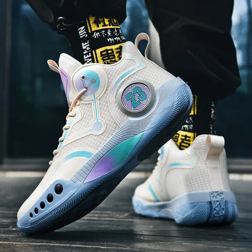Vista 7 de KEMTAT Men's Training Basketball Shoes Mandarin Duck Breathable Practical Basketball Shoes Sports Shoes