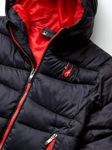 Vista 2 de Spyder Chaqueta acolchada con capucha resistente al agua para niños