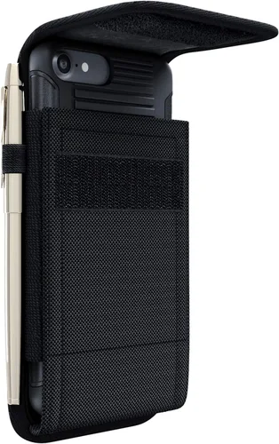 Vista 3 de PiTau Funda para iPhone SE, iPhone 8, 7, 6s, 6 con clip para cinturón, correa de transporte para cinturón