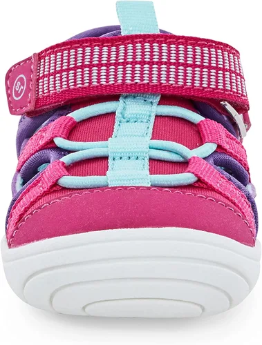 Vista 6 de Stride Rite 360 Tenis Blake para niñas, fucsia, talla 3 para bebés, Fuschia