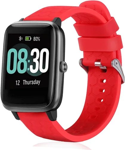 Vista 3 de TenCloud Paquete de 6 correas de reloj compatibles con Kuizil Csasan modelo T70 Smartwatch pulsera ajustable de silicona suave