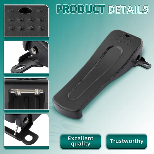 Vista 3 de AUTOKAY Clip de cinturón para RETEVIS H-777 BF-666S, BF-777S, BF-888S Model Radio+Tracking