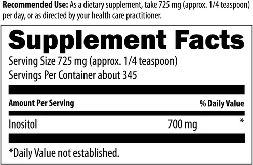 Vista 3 de Designs for Health Inositol Powder - Suplemento puro de inositol de 700 mg para ayudar a promover la relajación + la salud hormonal femenina - Sin