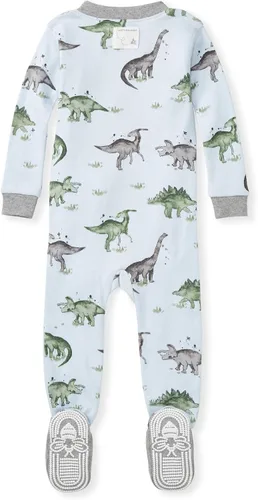 Vista 2 de Burt's Bees Baby Baby Boys' Pajamas, Zip-Front Non-Slip Unisex Footed Sleeper Pjs, Organic Cotton