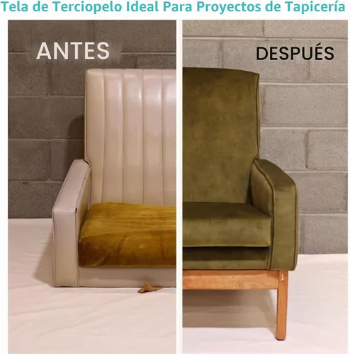 Vista 6 de Tela de tapicería de terciopelo, lujosa, suave para decoración del hogar, sofá, silla, proyectos de cojín (negro, 1 yarda)