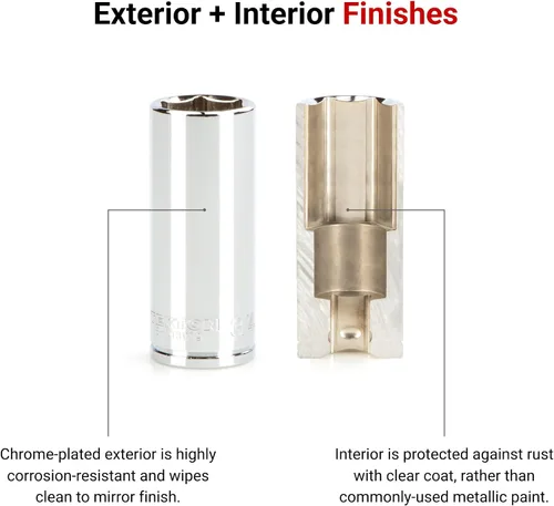Vista 2 de TEKTON - Llave de vaso de 6 puntos de 3/8 pulgadas x 24 mm de profundidad SHD13124