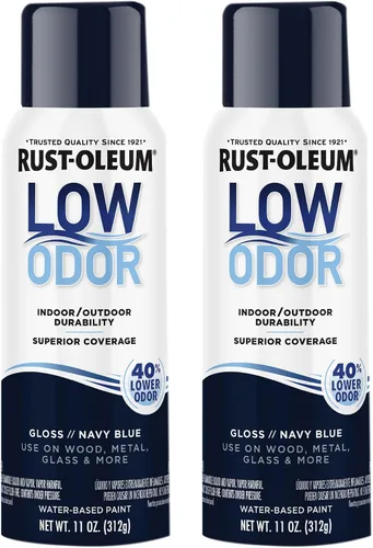 Vista 66 de Rust-Oleum - Pintura en aerosol prémium de bajo olor, gris ancla brillante Olor 40% menor que las pinturas en aerosol tradicionales, durabilidad