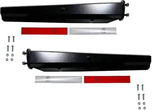 Vista 3 de BST BSSP Par Universal de Guardabarros Negros HD para Salpicaduras y Lodo con Soporte para Mudflaps de Servicio Pesado, Muelles Rectos para Camiones