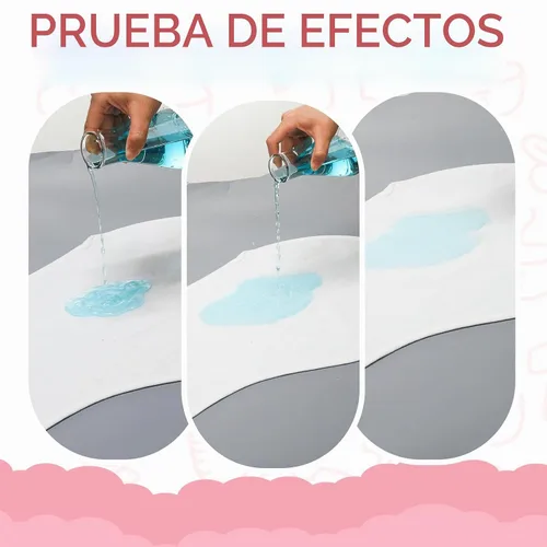 Vista 3 de Hahafelt - 3 forros para cambiador de bebé, hermoso estilo, rosa