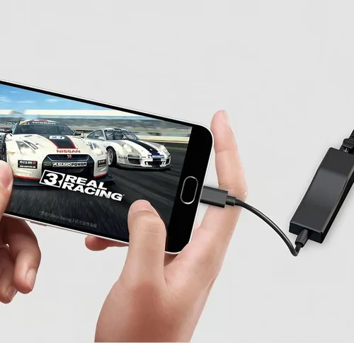 Vista 4 de Adaptador USB-C a Ethernet: 10/100 Mbps, Plug and Play para MacBook Pro/Air, Dell XPS, HP Spectre, Acer Chromebook