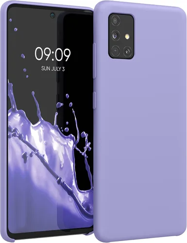 Vista 272 de kwmobile Funda Compatible con Samsung Galaxy A14 5G - Funda de teléfono de TPU y silicona con acabado suave - Verde Lima