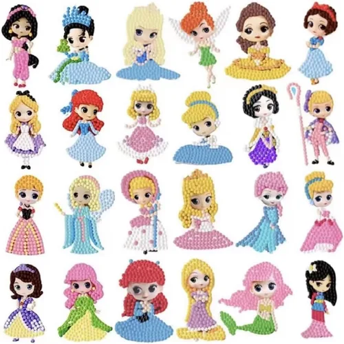 Vista 10 de FONYANE Kits de arte de diamantes para niños y niñas y niños, kits de joyería de calcomanías de animales, kit de manualidades para niños de 4, 5, 6