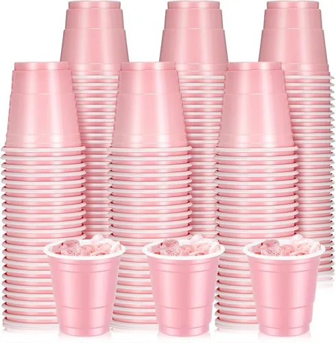 Vista 9 de Layhit Paquete de 200 vasos de chupito de plástico de 2 onzas, vasos desechables, vasos de boda, fiesta de cumpleaños, suministros para servir Negro