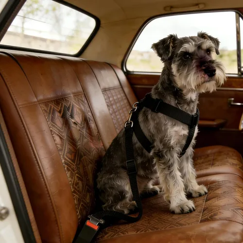 Vista 7 de Elisel Elisel - Paquete de 2 cinturones de seguridad de automóvil para mascotas, perros y gatos, longitud ajustable, accesorios para mascotas