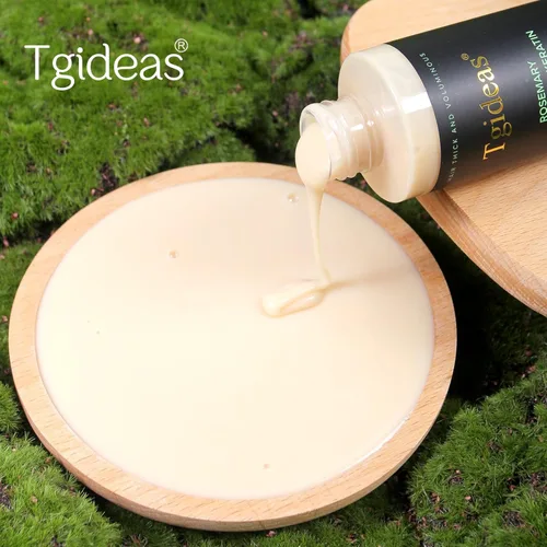 Vista 8 de Tgideas Champú orgánico para el crecimiento del cabello de romero para mujeres y hombres, champú natural espesante y fortalecedor con queratina