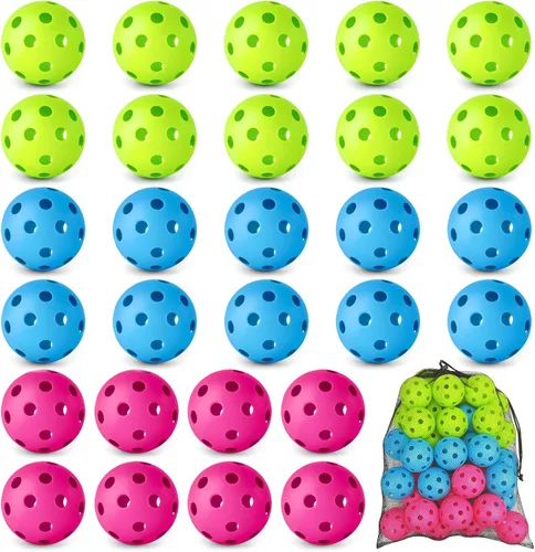 Vista 20 de Mototo 12/30/60 Pelotas de béisbol de práctica para golpear, pelotas de béisbol suaves de plástico de 2.8 pulgadas para práctica, pelota suave