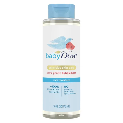 Vista 7 de Baby Dove Baño de Burbujas Nutrición para la Piel Rica en Melanina para piel nutrida y diversión en la hora del baño Cuidado de Piel Sensible
