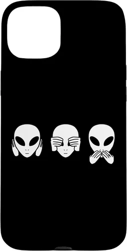 Vista 9 de Alien See Hear Speak No Evil Funny Extraterrestrial Space Case for iPhone 17