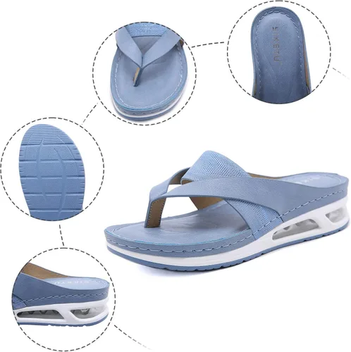 Vista 4 de SGAOGEW Beige Slipper Ladies Sandals Girl Flat Shoe For Women Dressy Gifts For Women Sandalias Para Hombres