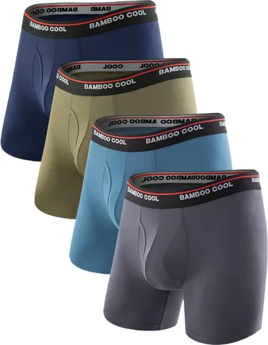 Vista 14 de BAMBOO COOL Calzoncillos tipo bóxer ultra suaves para hombre, paquete