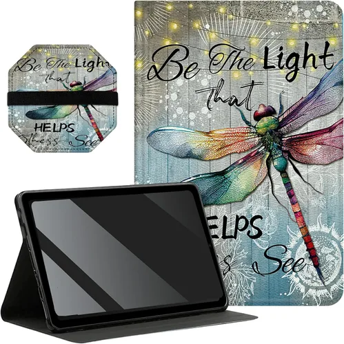 Vista 8 de Funda delgada para Samsung Galaxy Tab S6 Lite de 10.4 pulgadas modelo 2022/2020 + 1 almohadilla de limpieza de pantalla, funda de piel sintética