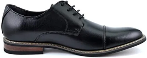 Vista 3 de DREAM PAIRS Prince - Zapatos de vestir clásicos y modernos formales Oxford con cordones, para hombre