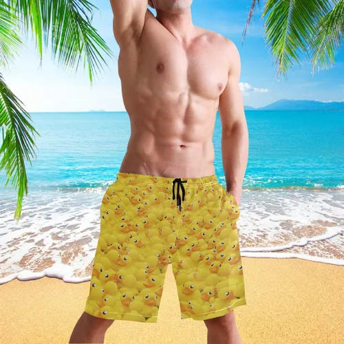 Vista 4 de visesunny Nuevos trajes de baño de verano para hombre, trajes de baño de secado rápido, pantalones cortos casuales para playa de vacaciones