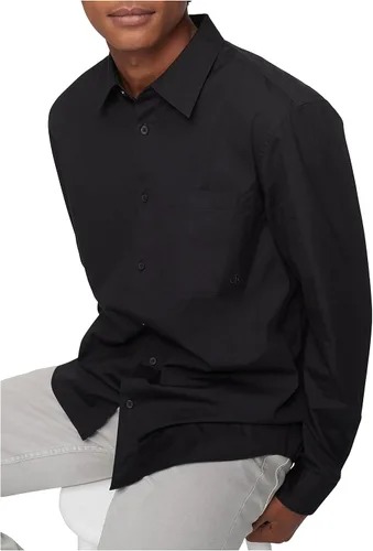 Vista 4 de Calvin Klein Camisa de bolsillo sólido con botones para hombre