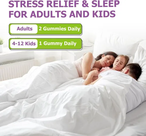 Vista 7 de Gominolas de magnesio para niños - Glicinato de magnesio, citrato, prebiótico, zinc - Complejo de magnesio para niños y adultos, gomitas calmantes
