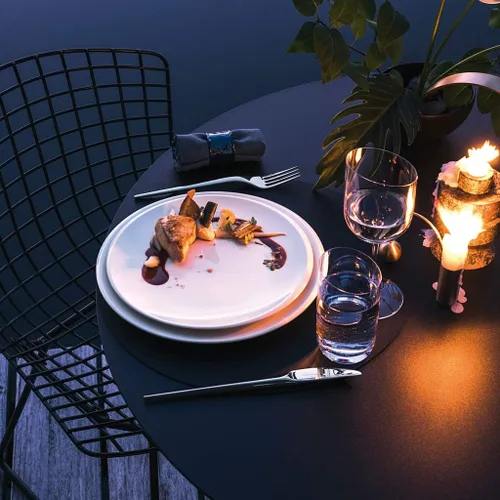 Vista 5 de Villeroy & Boch - Plato NewMoon Gourmet, plato moderno para ocasiones especiales, porcelana premium, apto para lavavajillas, 12.6 pulgadas, blanco
