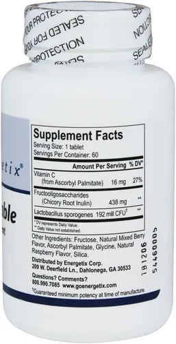 Vista 2 de Energetix Flora 60 tabletas masticables masticables