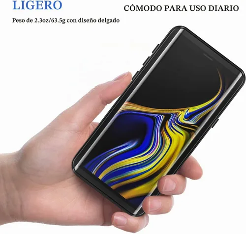 Vista 2 de Lanhiem Funda para teléfono Galaxy Note 9, IP68, impermeable, a prueba de polvo, a prueba de golpes, con protector de pantalla integrado, cubierta