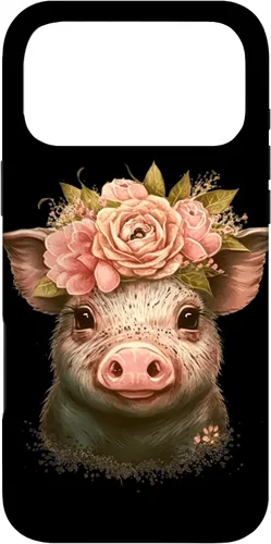 Vista 22 de Pig with Leopard Headband Flower Cute Pig Lover Case for iPhone 17