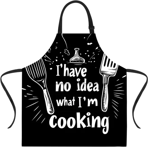 Vista 19 de ANNA QUEEN Delantal de Feliz Navidad para mujeres y hombres con bolsillos, delantal de muñeco de nieve, delantal de cocina ajustable para cocinero