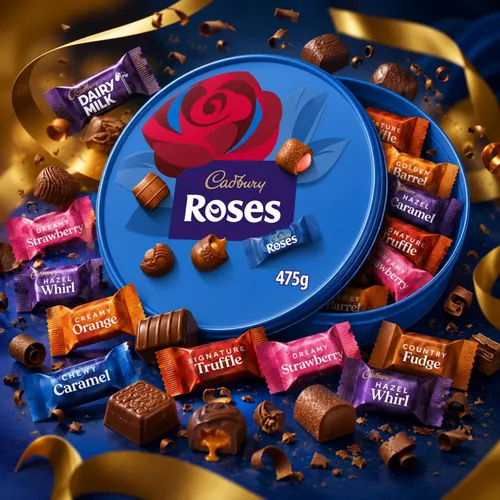 Vista 7 de Cadbury - Roses de chocolate con leche, envase de 550g