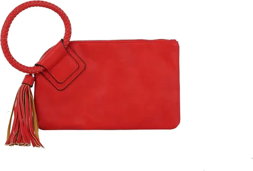 Vista 47 de Monedero de mano para mujer, cartera de noche con correa de mano, informal, formal, de cuero vegano, Metro Muse