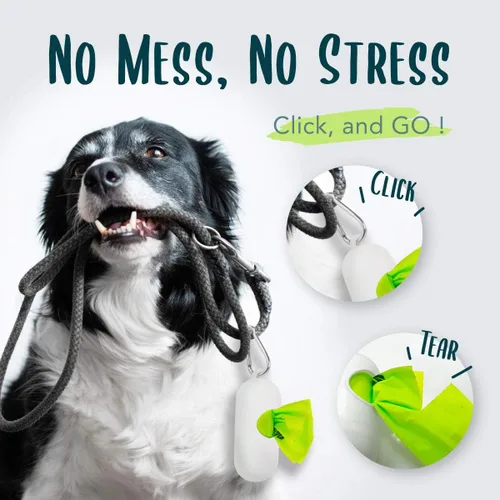 Vista 5 de 60 bolsas compostables para excrementos de perro, extragruesas, a prueba de fugas, sin perfume, ecológicas, 9 x 13 pulgadas