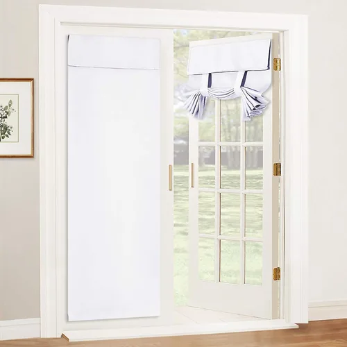 Vista 70 de RYB HOME 2 paneles 100% opacos para puerta de aula, 8 pulgadas de ancho x 36 pulgadas de largo, color beige biscotti, sin taladro, para ventana