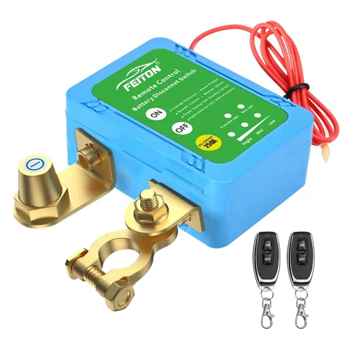 Vista 11 de Interruptor de Desconexión Remota de Batería de 12V, Interruptor de Corte de Batería para Automóvil, Control Remoto Mejorado de 200A, Interruptor
