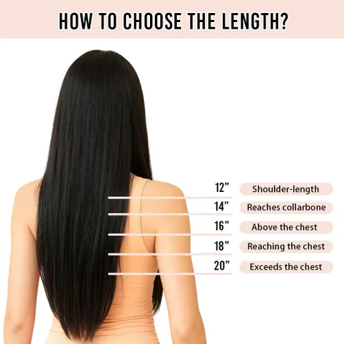 Vista 5 de Extensiones de cabello humano real con pinzas, 12 pulgadas, 2.89 oz, 8 piezas de extensiones de cabello Remy para mujer, color marrón medio