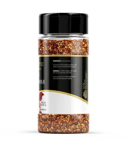 Vista 2 de GranAroma Ghost Chile Flakes, muy caliente, desafíos de especias, salsas y sopas (1.8 onzas)