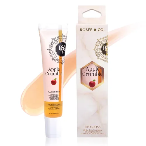Vista 33 de Rosee - Brillo de labios vegano y libre de crueldad, maquillaje profesional, brillante de larga duración con manteca de karité, hidrata, protege