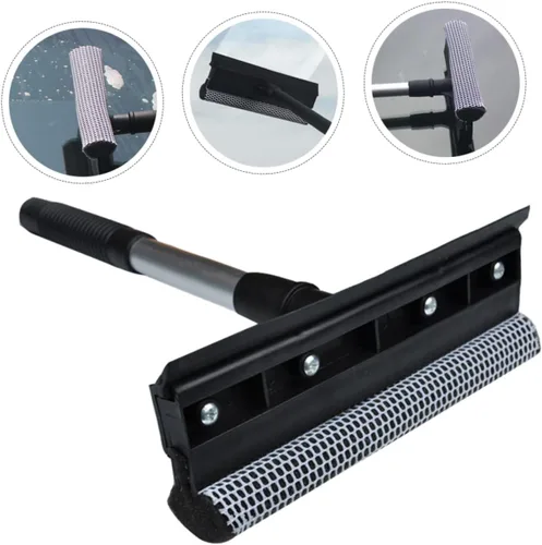 Vista 8 de LALAFINA - Kit de limpieza de ventanas de doble cara limpiaparabrisas de vidrio en forma de T para un uso resistente