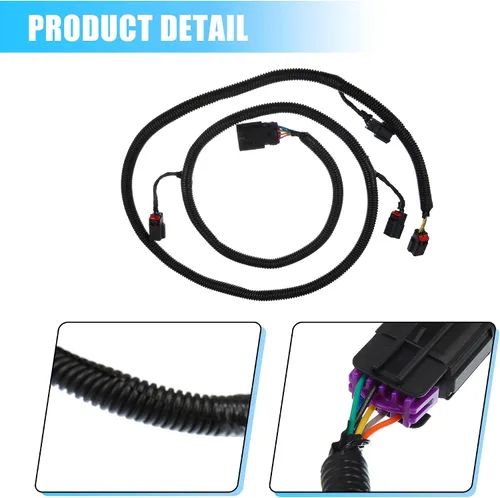Vista 5 de X AUTOHAUX Conjunto de Cables de Sensor de Aparcamiento Trasero Compatible con Chevy Suburban Tahoe para GMC Yukon para Cadillac Escalade 22899761