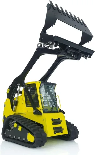 Vista 6 de 1/14 Lesu cargador hidráulico Rc Aoue Lt5 con seguimiento de camión de control de radio de dirección deslizante Amarillo y negro
